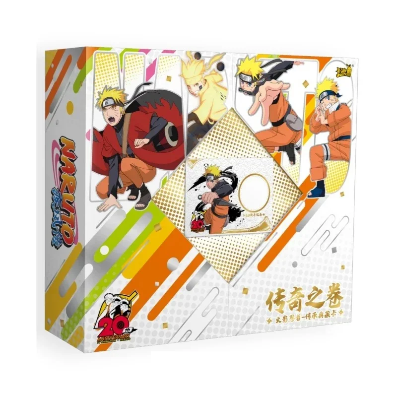 KAYOU Naruto Cards New Year Gift Box Rare Uzumaki Naruto SE Card Limited SP Card SV Gold and Silver Collection Card Kid Gift