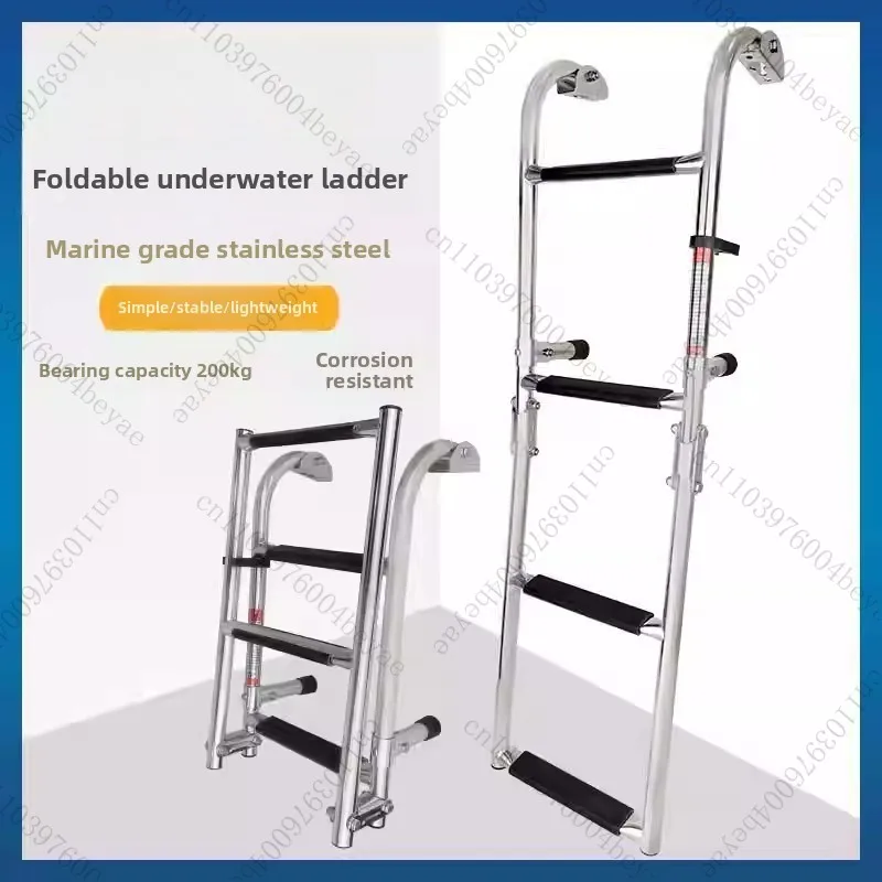 

Скоростной катер из нержавеющей стали, палуба для запуска яхты, складная телескопическая лестница