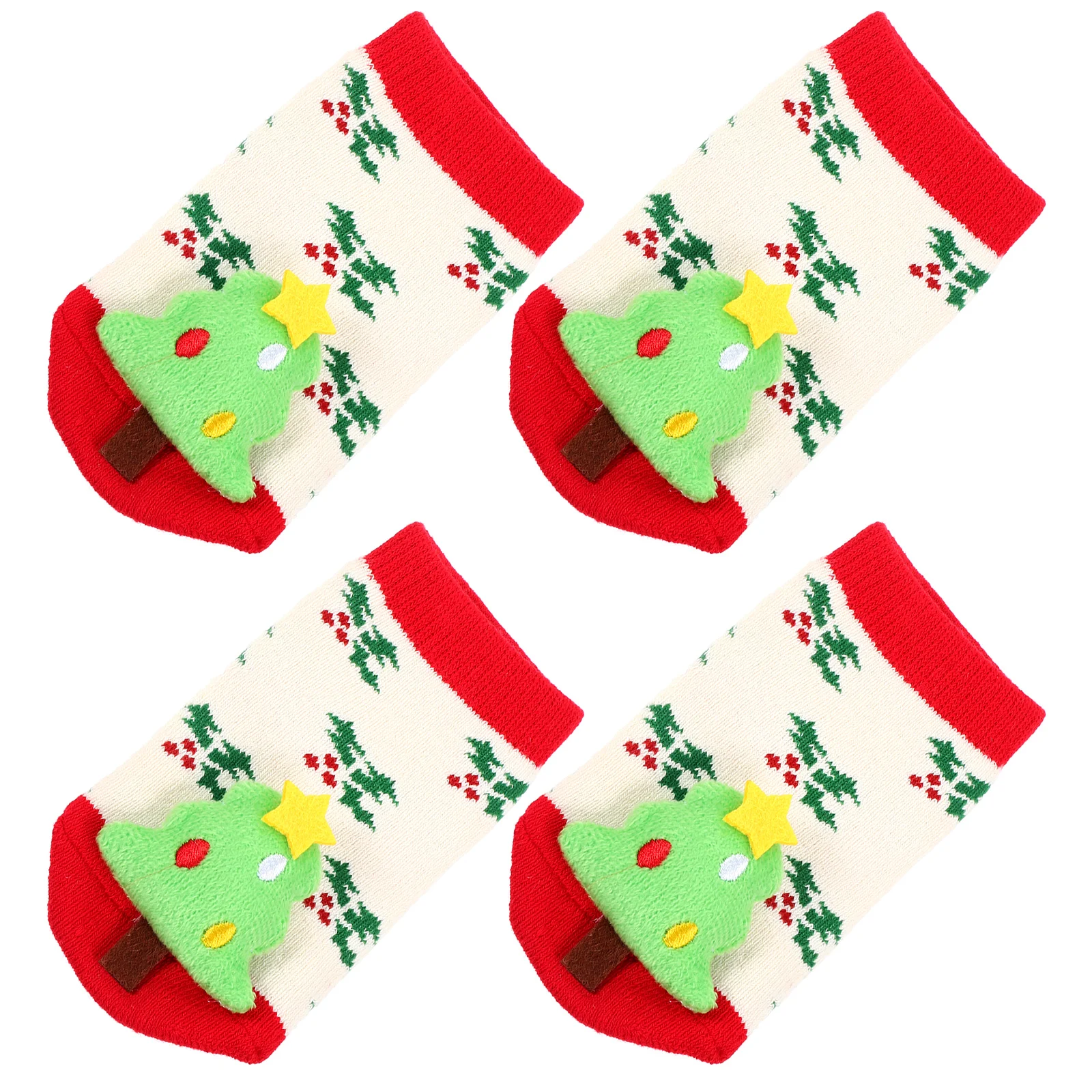 

2 Pairs Christmas Socks Kids Newborn 0 1Y Warm Soft Floor Indoor Toddler All Wear Resistant Decor