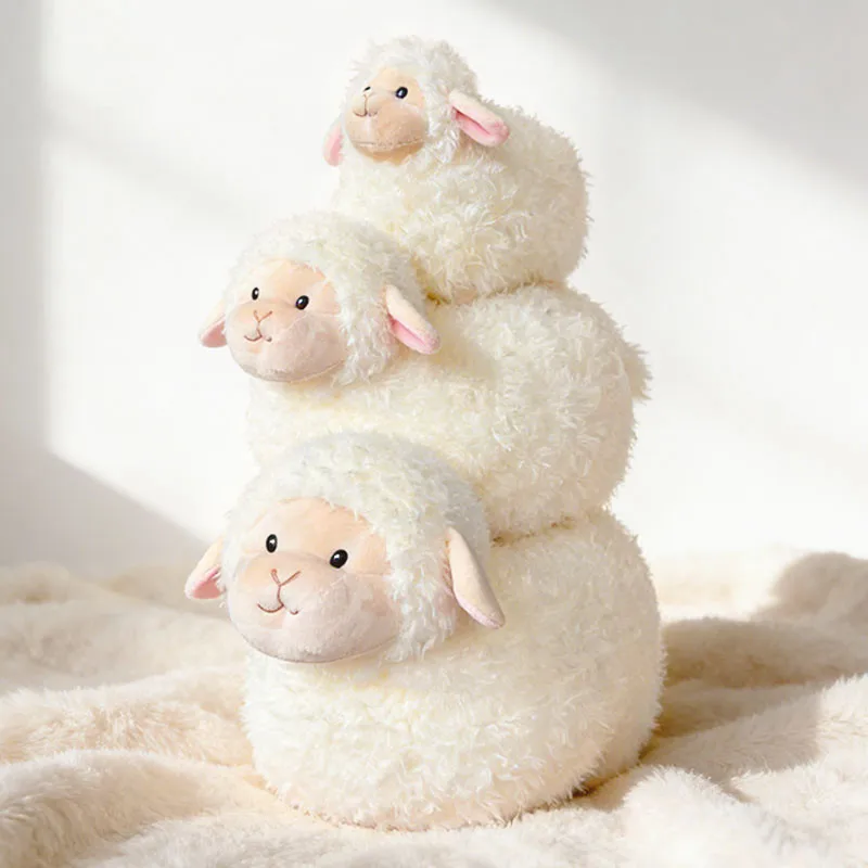 

20-45cm Adorable Fluffy White Lamb Plush Toy Soft Stuffed Doll Kids Birthday Gift Hug Pillow Companion Premium Quality