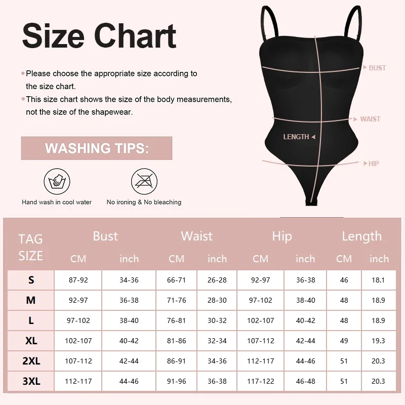 Strapless Bodysuit Women Thongs Shapewear Bustier Tube Tops Tummy Control Body Shaper Waist Trainer Butter Lift Skinny Underwear