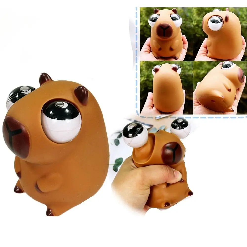 Cartoon Burst Eye Capybara Lustige Neuheit Capybara Big Eyeball Pinch Puppe Kreative Nette Capybara Squeeze Ball Spielzeug