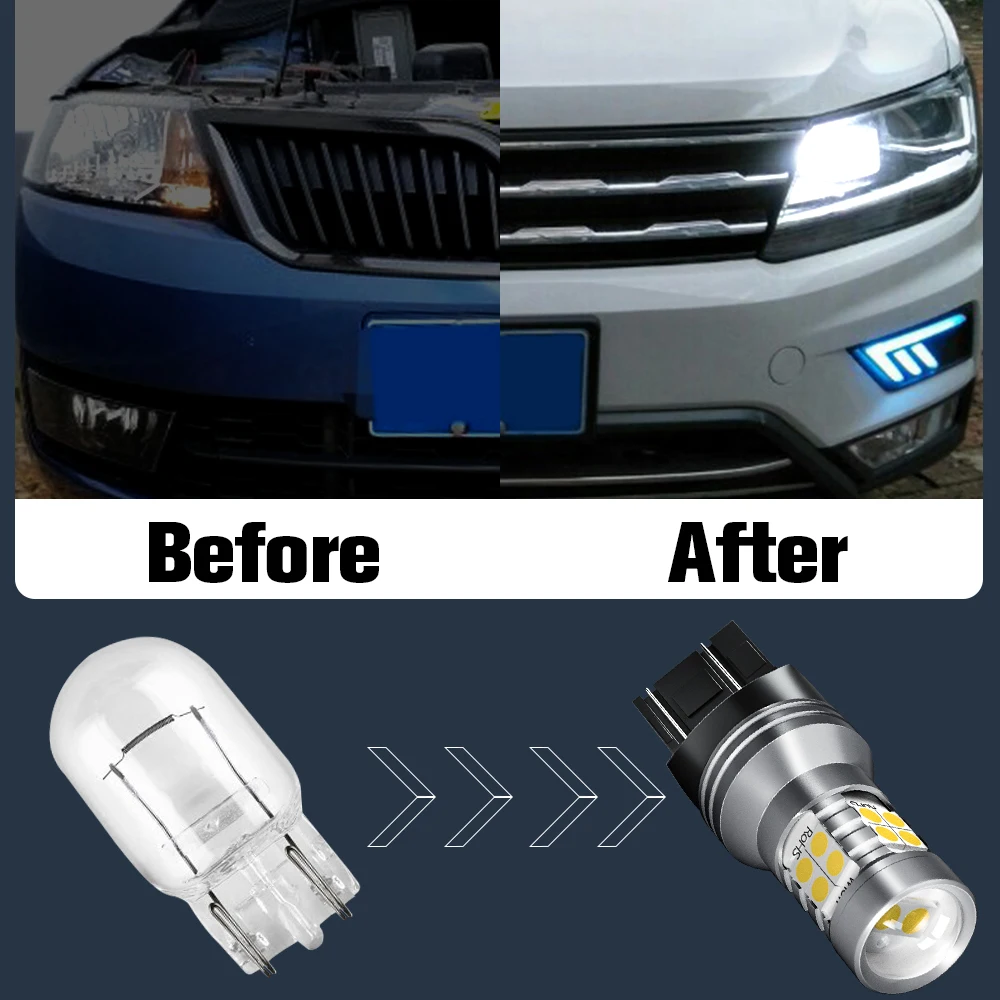 2ชิ้น CANbus ไฟวิ่งกลางวัน LED อุปกรณ์เสริม DRL สำหรับ Fiat 500 500C 500L 2007 2008 2009 2010 2011 2012 2013 2014 2015 2016