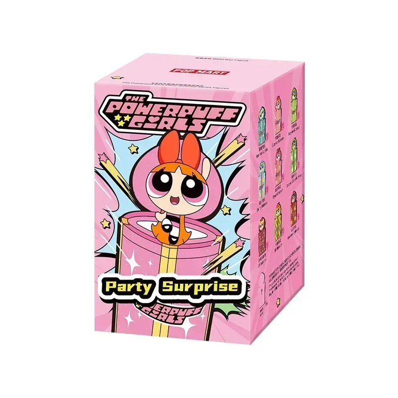 

POP MART Powerpuff Girls Party Surprise Series Blind Box Cute Anime Collectible Figure Desktop Ornament Toy Gift