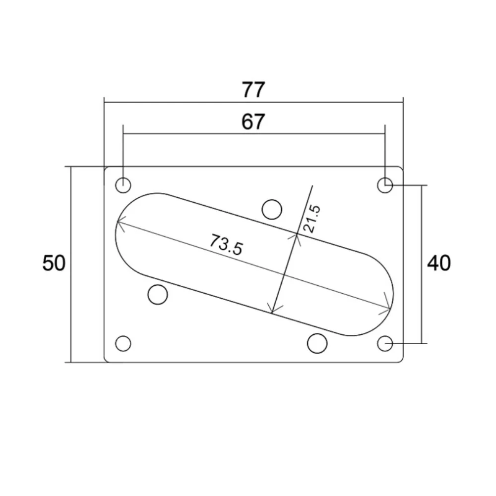 1Set TL bridge pickup independent frame meta pickup frame 77x50MM split frame