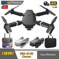 2024 E88Pro RC Drone with 4K/1080P HD Camera, Foldable WIFI FPV Helicopter with Height Hold for Gifts and Toys