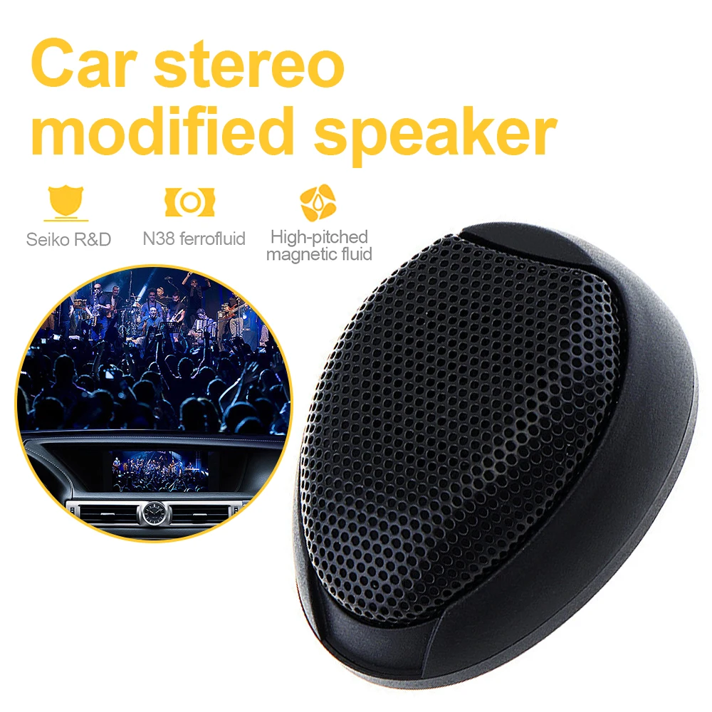 1000w Universal Car Dome Tweeter Waterproof Rust-proof Super Power Noise Reduction Hifi-level Audio High Frequency Speaker