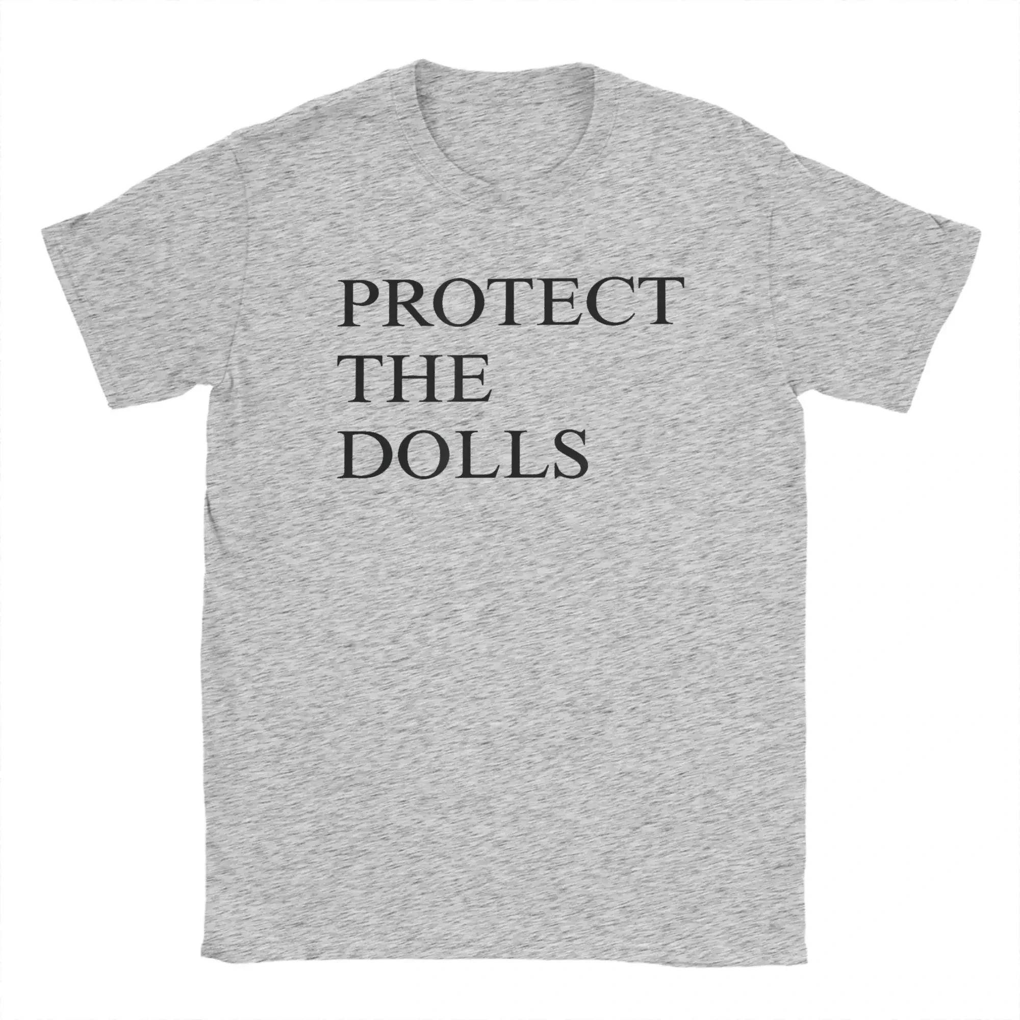 Protect The Dolls Print Women T-Shirt Round Neck Fashion Beach Tee Shirt Streetwear Casual Clothing Streetwear