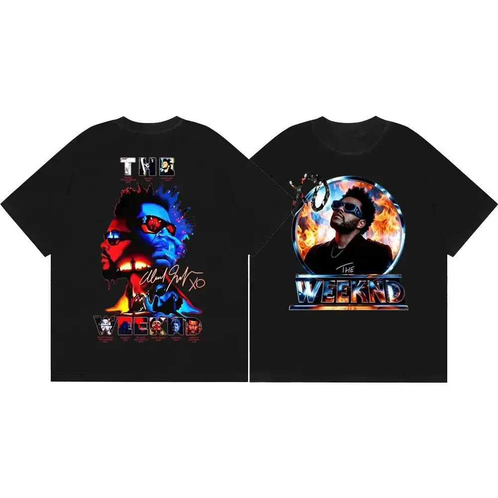 The Weeknd After Hours Til Dawn Tour 2026 Graphic T Shirts Fashion Y2k T-shirts Men Women Summer Casual Cotton T-shirt