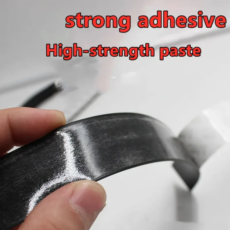 Black Silicone Rubber Strip Self Adhesive Seal Gasket Anti-skid Shock Absorption Sealing Strip Length 300mm Thicknes 0.5-4mm