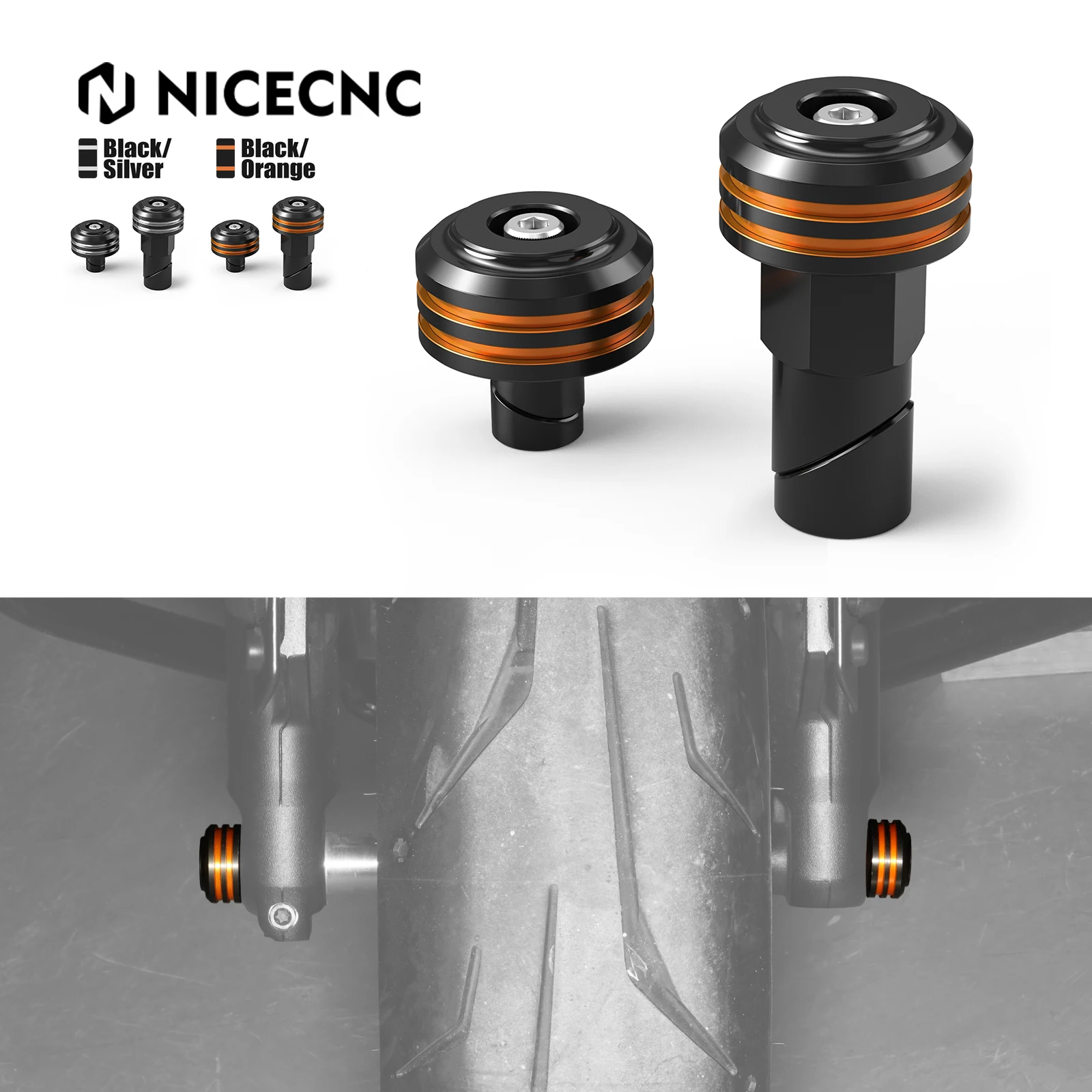 

NICECNC Front Axle Nut Covers For Harley Sportster S RH1250S 2021-2024 Pan America 1250 Special RA1250S Nightster RH975 22-24