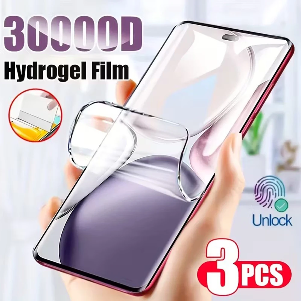 3 Stück Hydrogelfolie für Oppo A58 X A78 A38 A98 4G 5G Displayschutzfolie