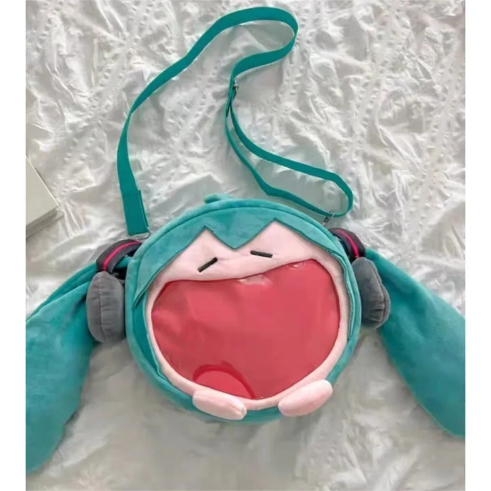 Cute cartoon slung bag, new backpack design. Adorable anime girl plush cartoon style, cute school bag view 3