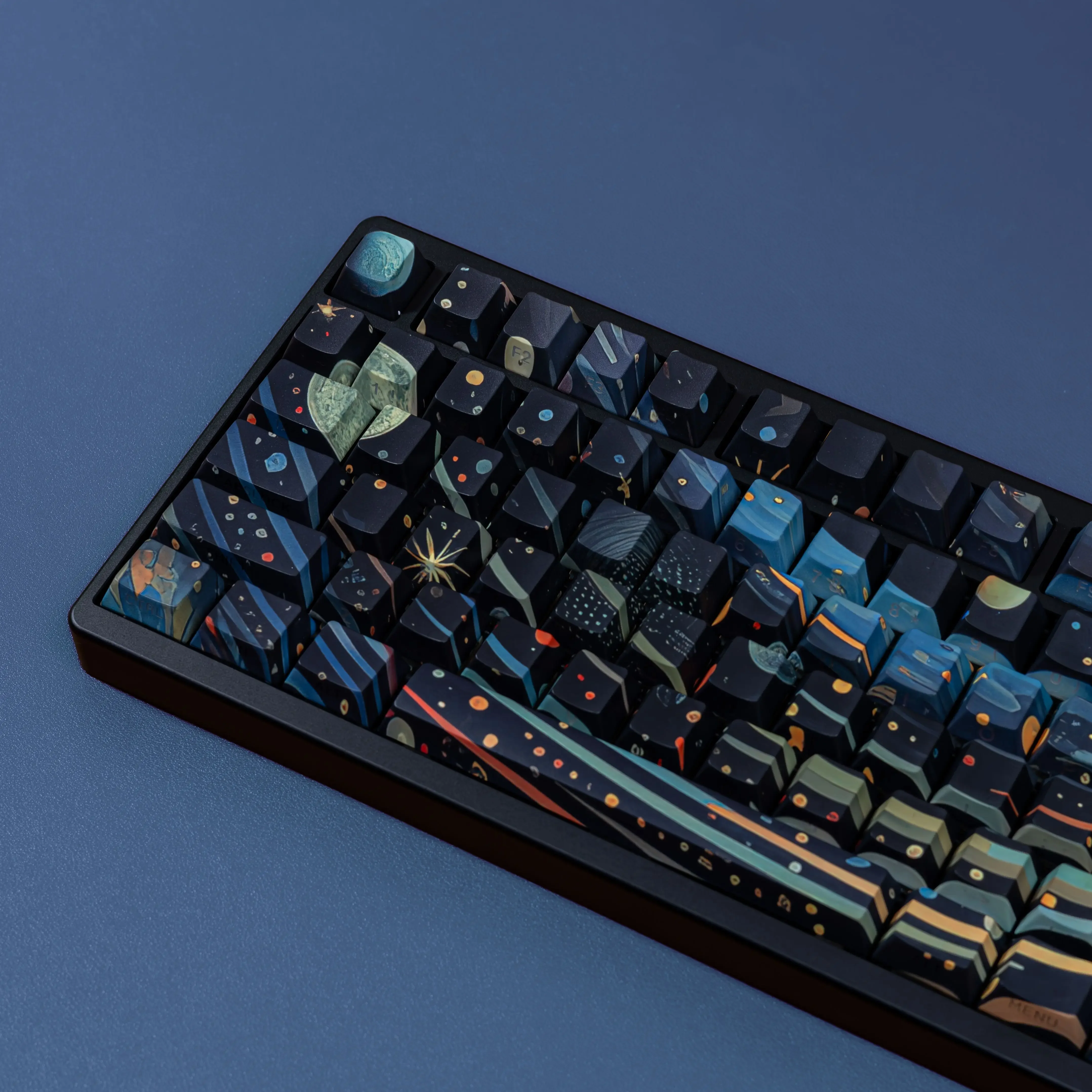 

OPUYYM Starry sky van gogh keycap sublimation PBT original highly transparent mechanical keyboard magnetic axis hi75 wooting