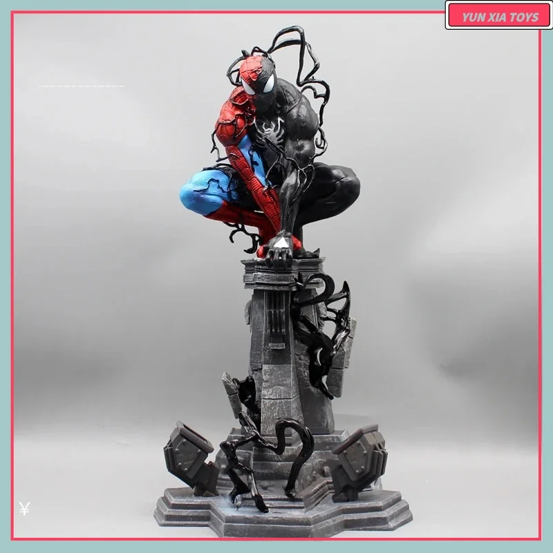 

Venom Spider 40cm Man Anime Figures Luminous Spiderman Figurine Collection Statue Desk Decoration Marvel Birthday Gift