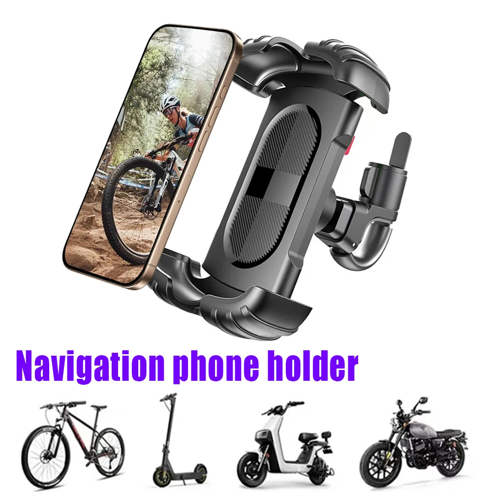 AliExpress NONE Mountain Bike Mobile Phone Safety Compartment Is Easy To Operate Stable and Non-slip Rotatable Navigation Mobile Phone Holder