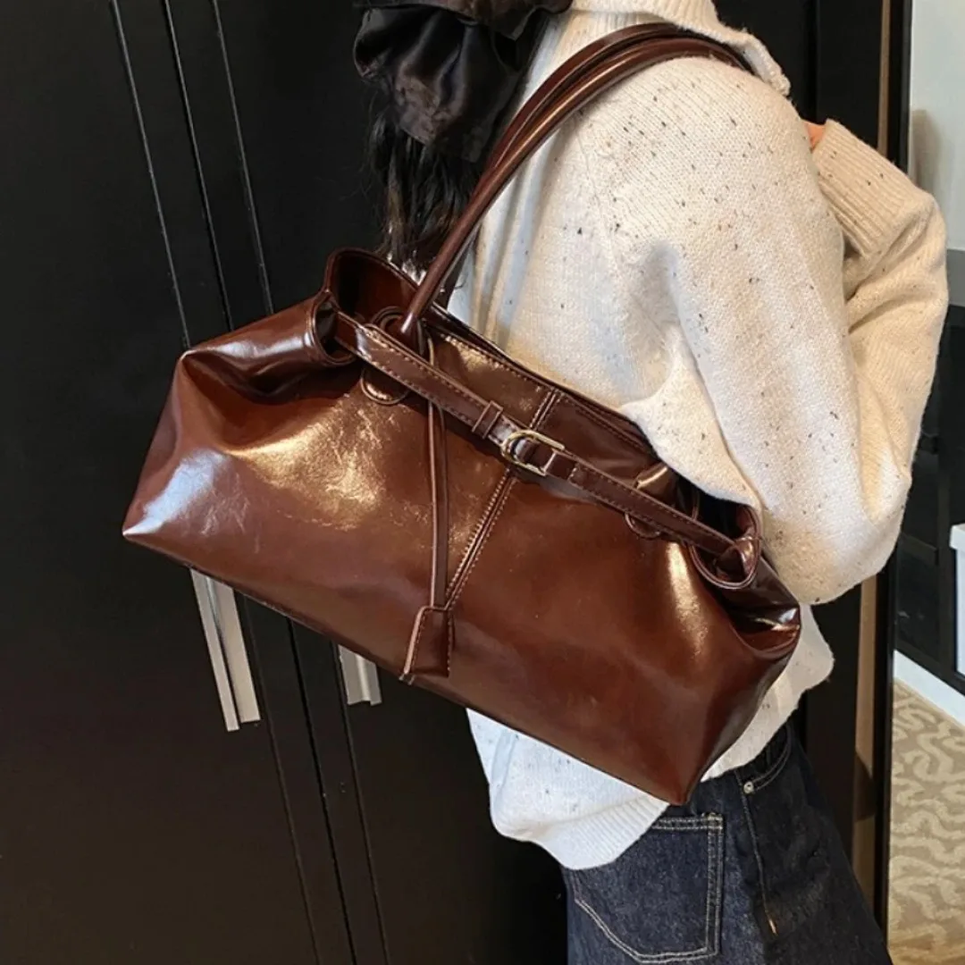 

Vintage Handbag for Women Large Capacity 2025 New Underarm Commuting Bag Fashion Female Casual Single Shoulder Tote Bag Handbags