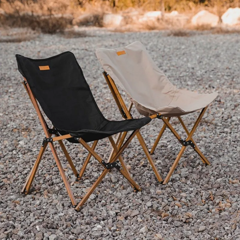 

Outdoor Portable Folding Chair Aluminum Aloy Butterfly Chair Camping Self-driving Leisure Recliner Beach Picnic Chair New