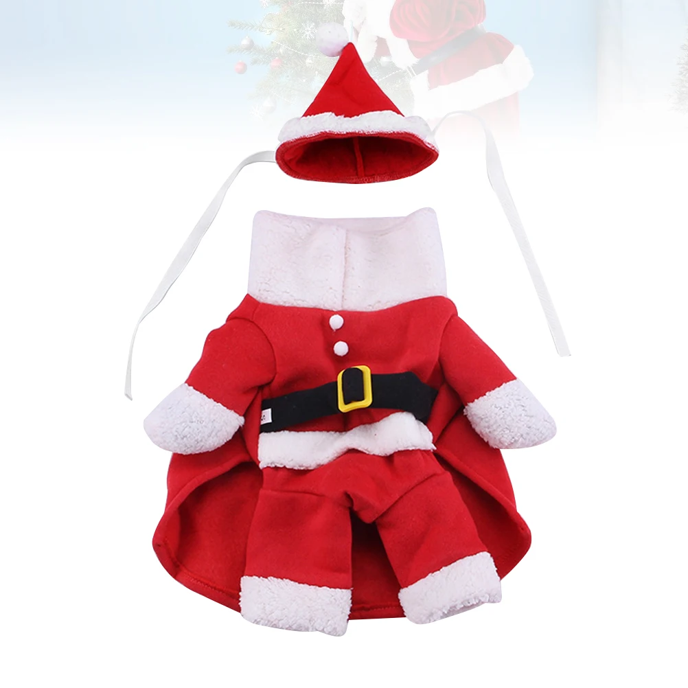 

Dog Christmas Dress up Transforming Costume Costumes Puppy Transformation Outfit Clothes