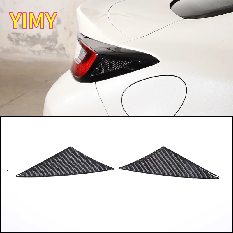 

2x Soft Carbon Fiber Car Rear Taillight Side Triangle Decorative Stickers Suitable for Subaru BRZ 2022+
