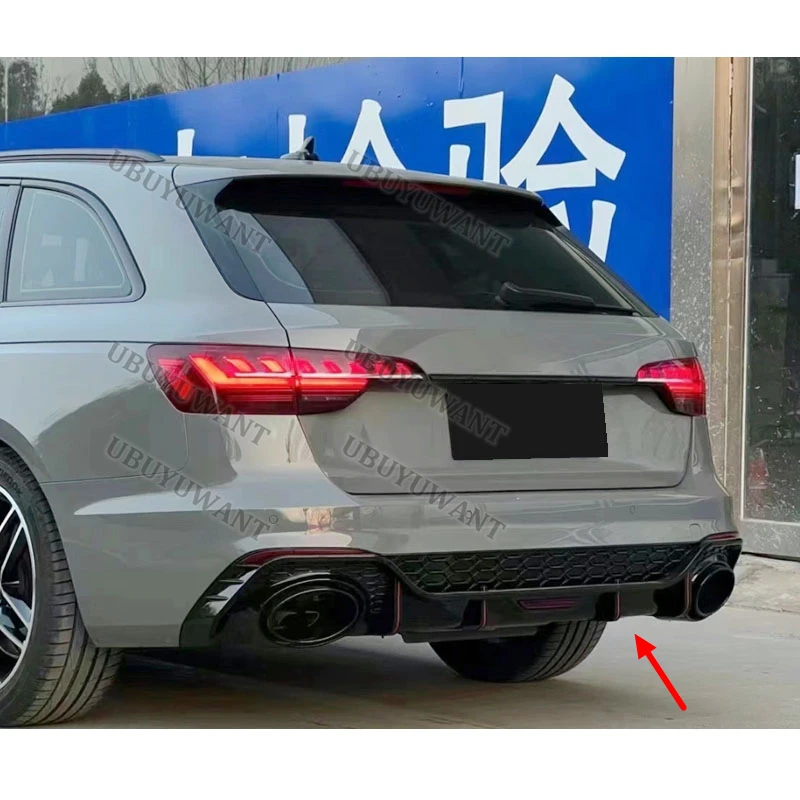 Für Audi Neuer A4 Avant B9.5 2020+ (Speziell für Sportversion) Heckdiffusor Spoilerlippe Auto-Rennschürze Karosserie-Kit