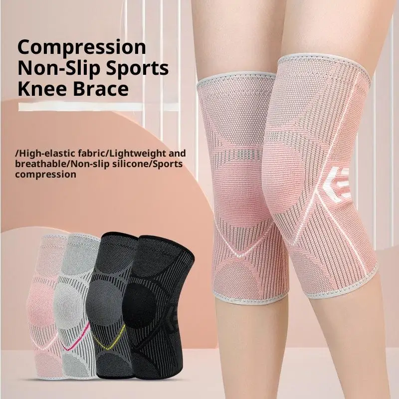1Pair Knee Brace Support For Arthritis Joint Nylon Sports Fitness Compression Sleeves Kneepads Cycling Running Protector