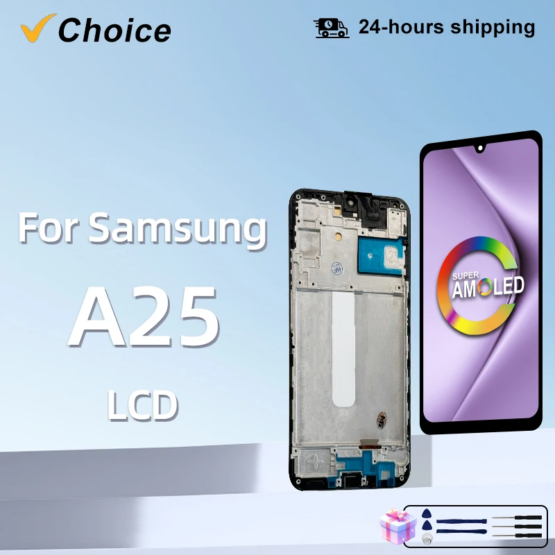 

Choice 6.5" OLED For Samsung Galaxy A25 Display A256 LCD Touch Screen Digitizer Assembly For Samsung A25 LCD Display Replacement