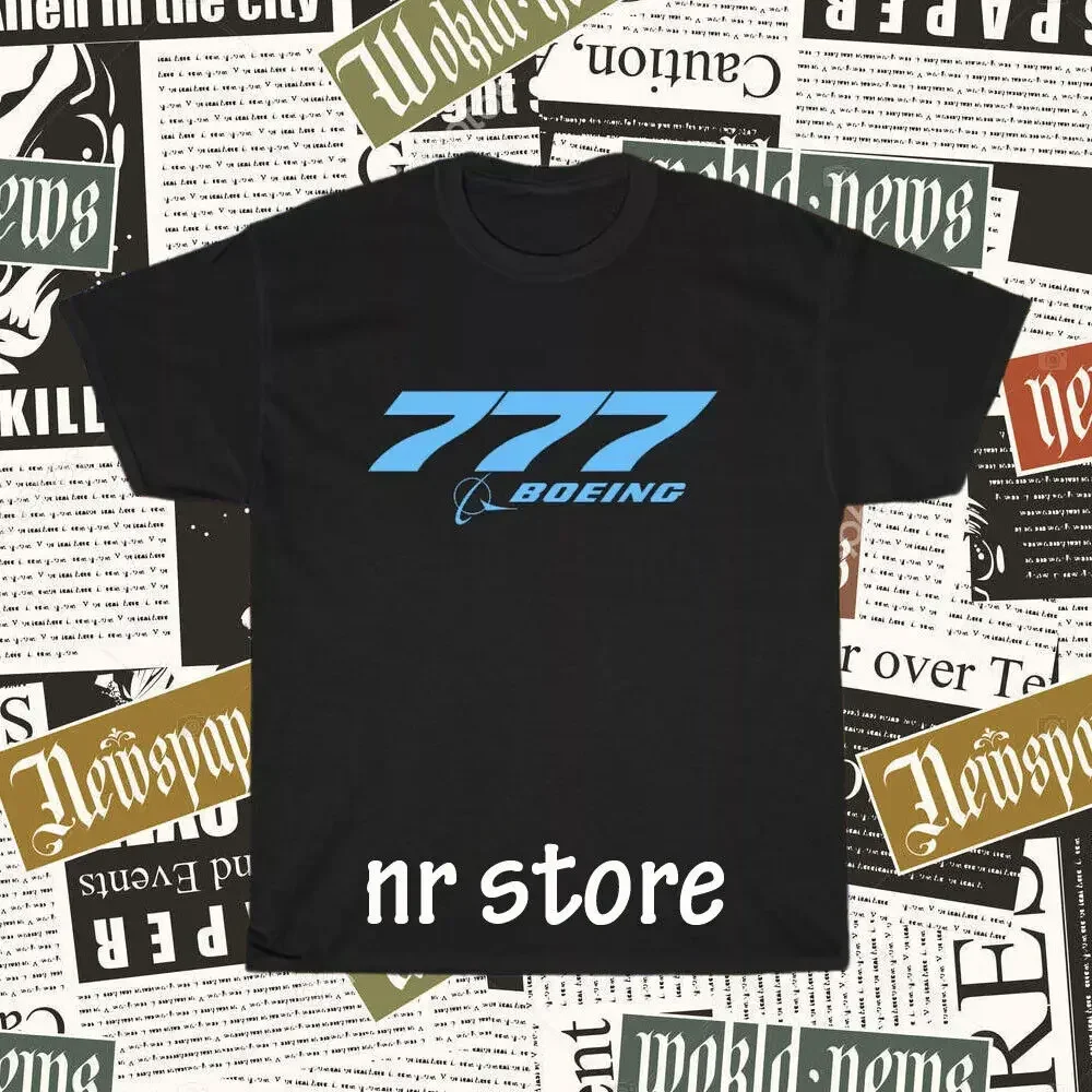 New Boeing 777 Logo  Men's T-Shirt funny Size S to 5XL