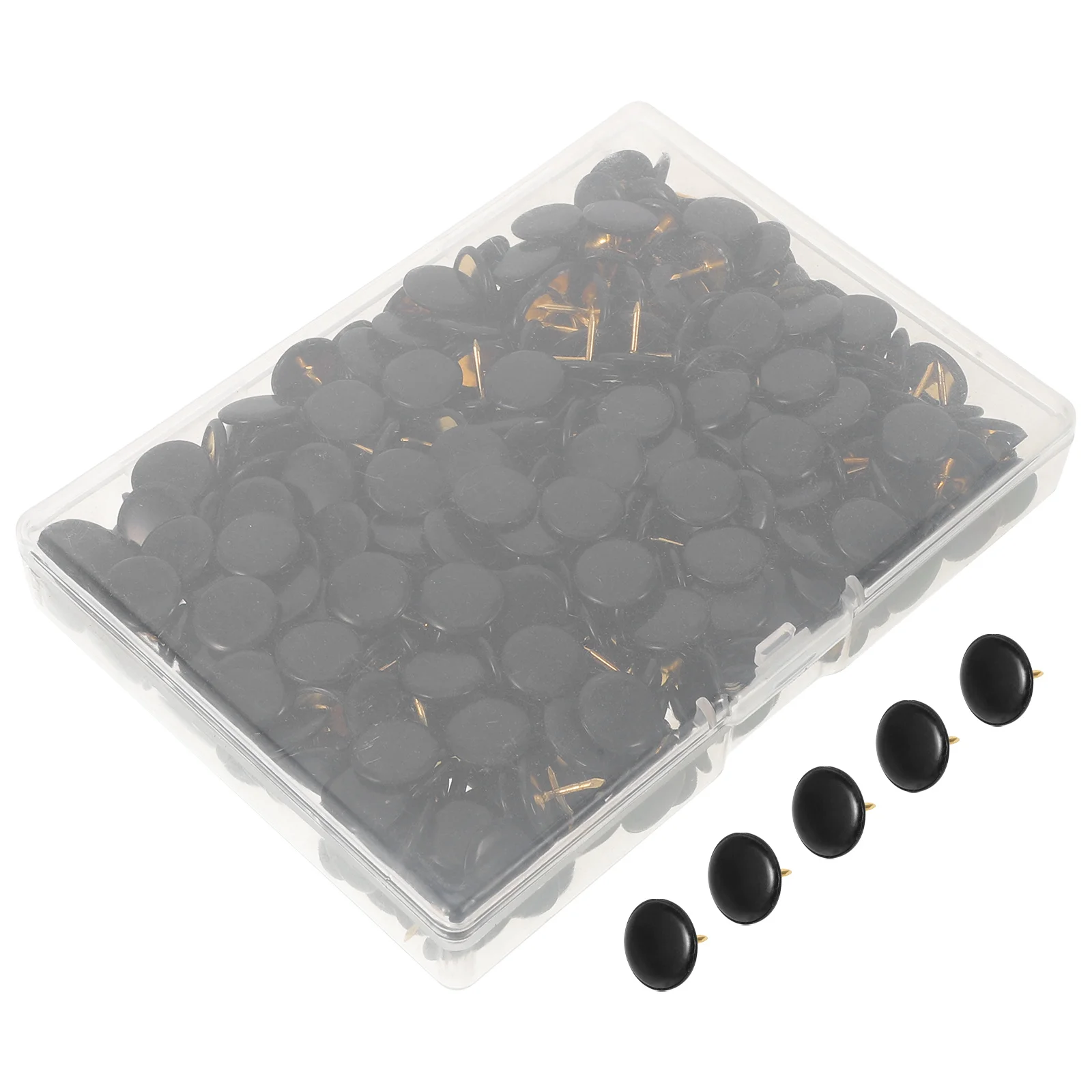 

400 pcs Flat Head Thumbtacks Plastic Coated Push Pins For Posters Wall Art Office School Supplies Bulletin Board Tacks Map