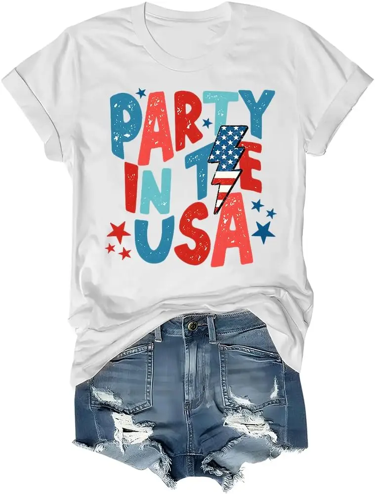 

Party in The USA T-Shirt, Party in The USA 4th of July Shirt, Party in The USA Independence Day Shirts