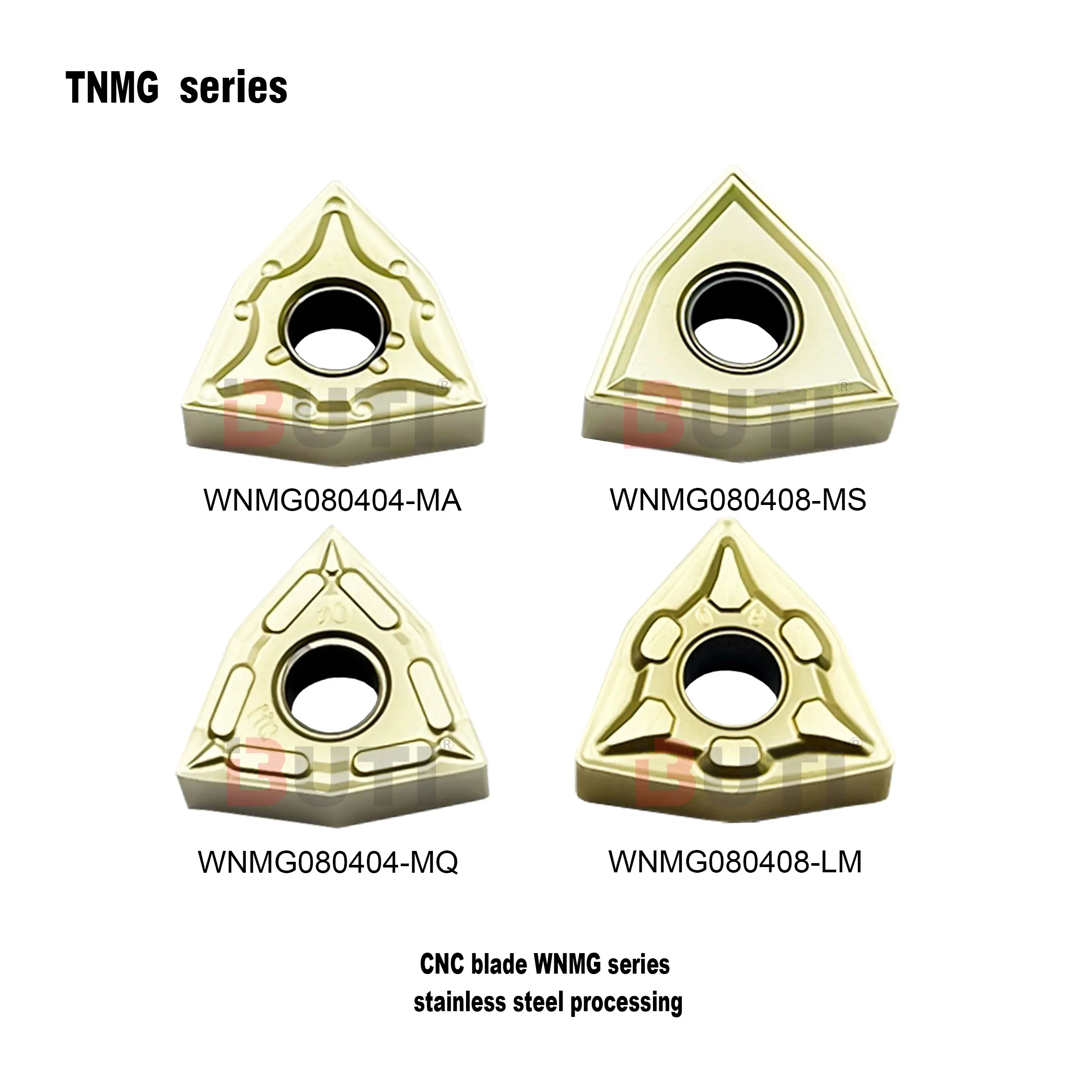 WNMG080404/WNMG080408-MQ MA MS LM LF6018J DESKAR 100% hoja de torno CNC Circular exterior Original serie WNMG cuchillas de acero inoxidable