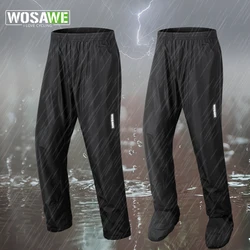 WOSAWE Hiking Rain Pants Outdoor Waterproof Pants Motorcycle Climbing Camping Cycling Sports Mountain Rain Trousers Shoe Covers