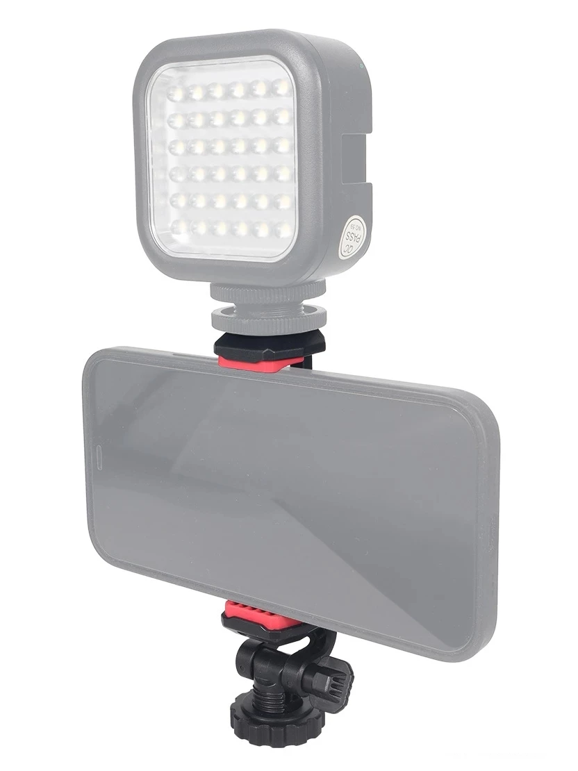 360 درجة تدوير الهاتف جبل حامل ترايبود آيفون 14 13 12 برو ماكس الهاتف الذكي مع الحذاء البارد ل Mic ضوء الهاتف كليب