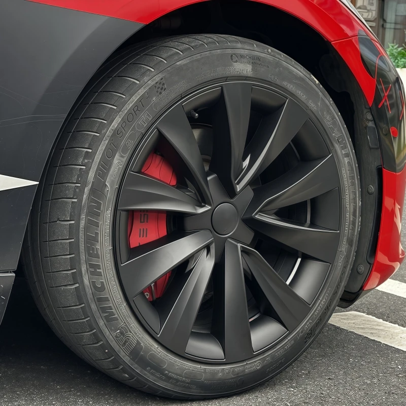 4PCS 18 Zoll Rad Kappe Für Tesla Modell 3 2018-2023 Automobil Leistung Ersatz Rad Radkappe Vollrand abdeckung Zubehör – Detail 6