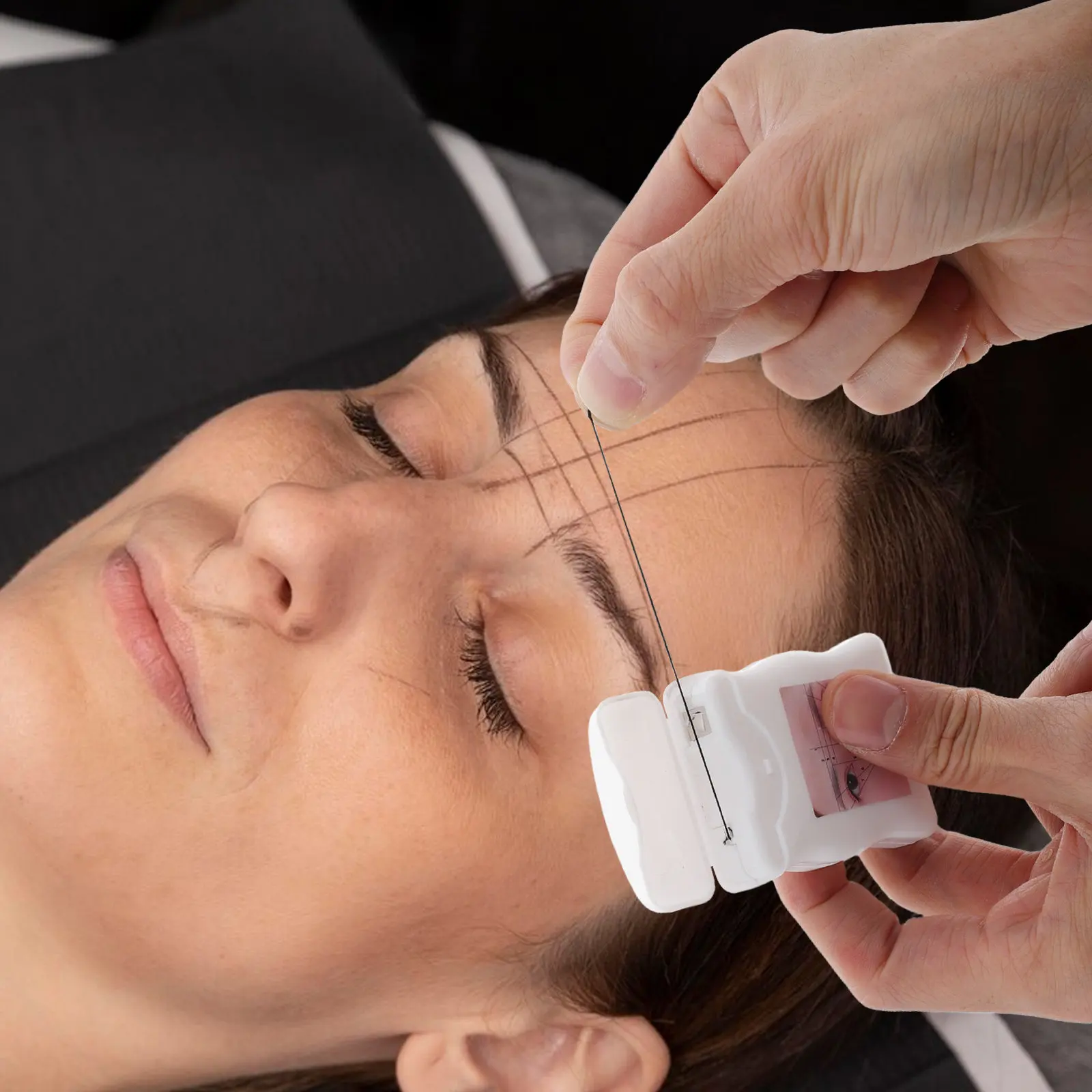 

Eyebrow Mapping String 1 Piece Brow Measuring Tool Precision Nylon Mapping String Portable Brow Thread for Accurate Eyebrow