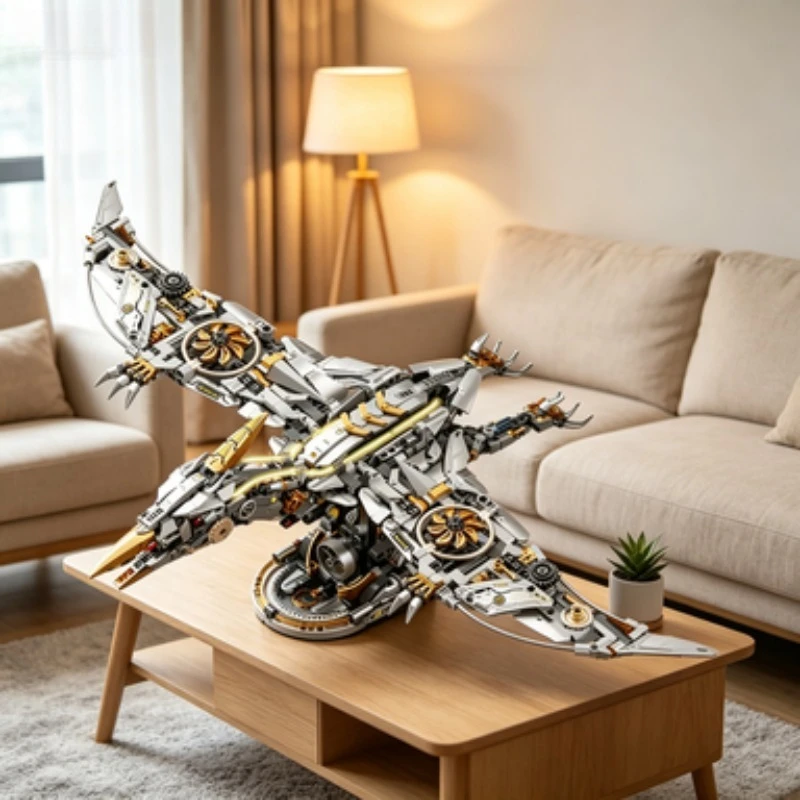 MOC Mechanical Pterodactyl Building Blocks, Flying Dinosaur Robot Model With Movable Joints, Party Favor & Holiday Souvenir Gift