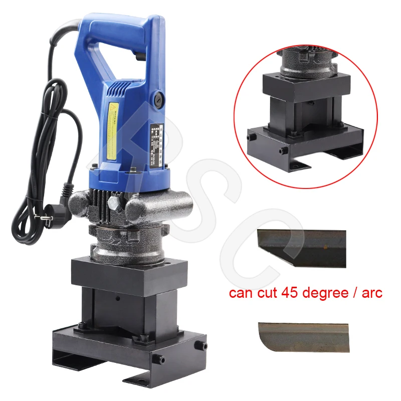 Electric Hydraulic Angle Steel Cutting Machine Hydraulic Punching Machine Angle Steel Cutting 45°angle Arc Cutting Punching Tool