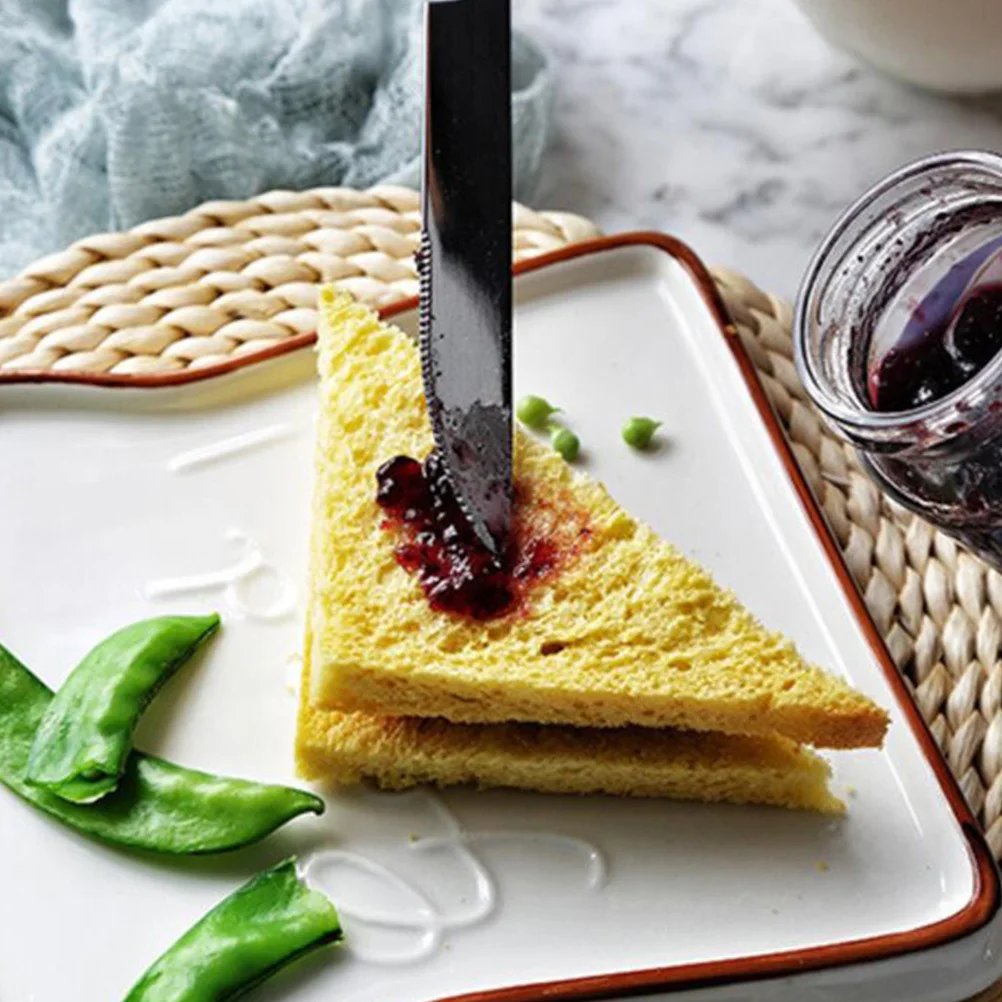 

Elegant Ceramic Serving Plate Toast Design Breakfast Tray for Pasta Steak Pizza Salad Fruit Sushi Home Kitchen Dining Decoration