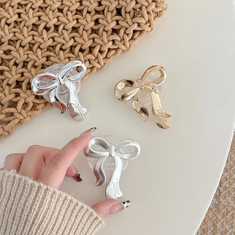 الكهربائية تصفيح Bowknot للطي توسيع الهاتف المحمول قبضة حامل هاتف كسول سطح المكتب للطي حامل SJZJ11 #4