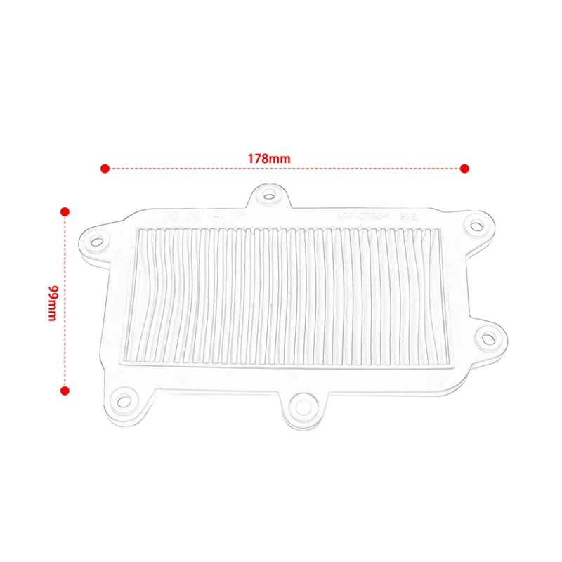 ل Kymco CK125T دراجة نارية فلتر الهواء استبدال جزء منظف المرشّح الهواء #6
