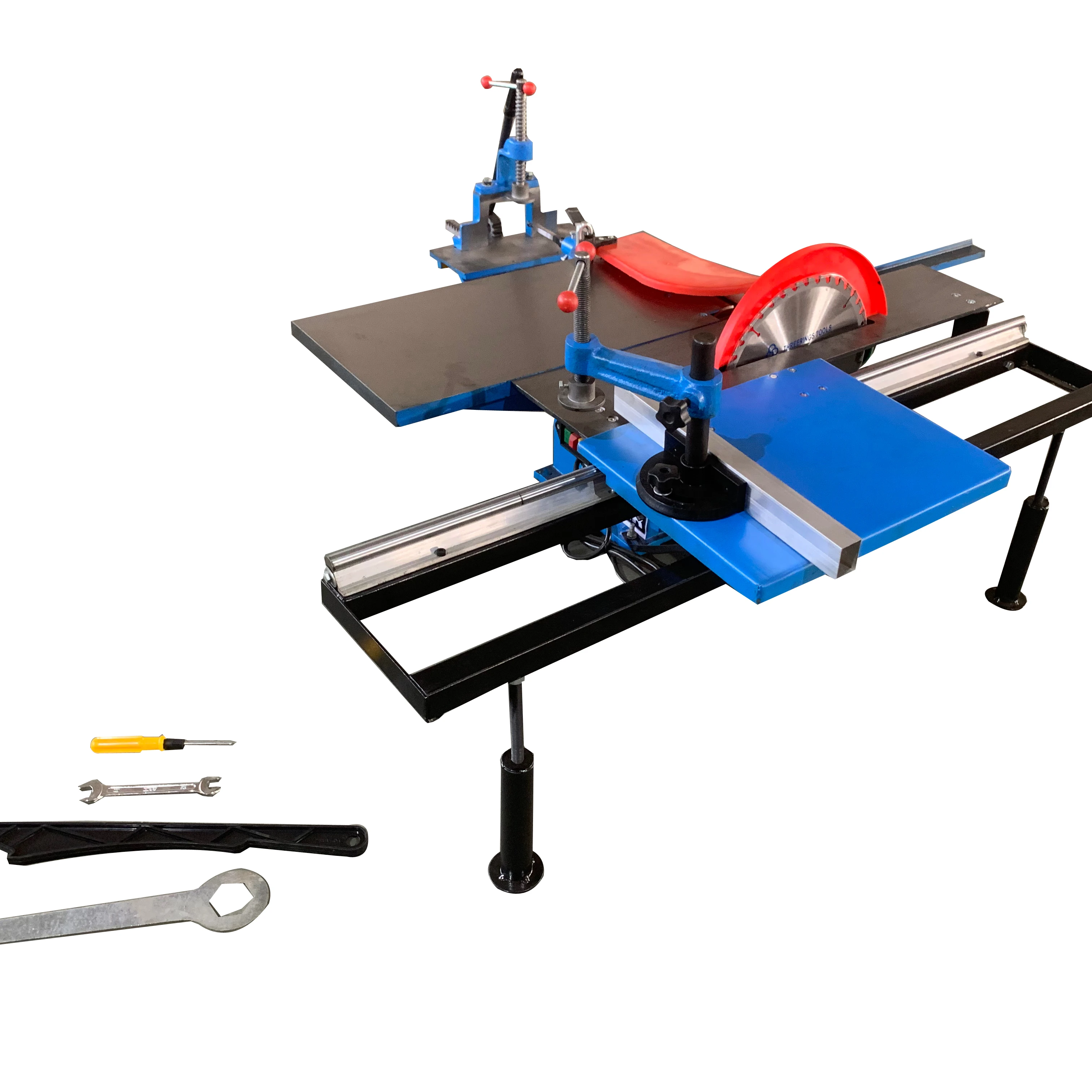 

Портативный многофункциональный комбинированный станок для строгания, фуговки и развертывания древесины