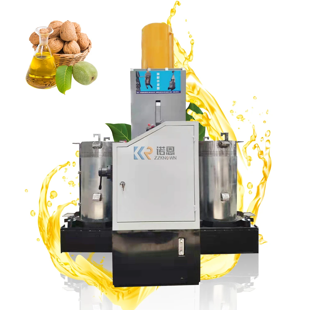 Sunflower Oil Expeller Machine Screw Oil Press Machine Essential Oil Making Extractor Cold Press Expeller Double Cylinder