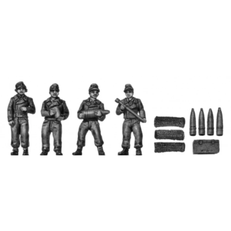 1/72 Scale Diecast Resin Figure Model Kit German 150mm Self-Propelled Howitzer Crew 4 Figures Unpainted