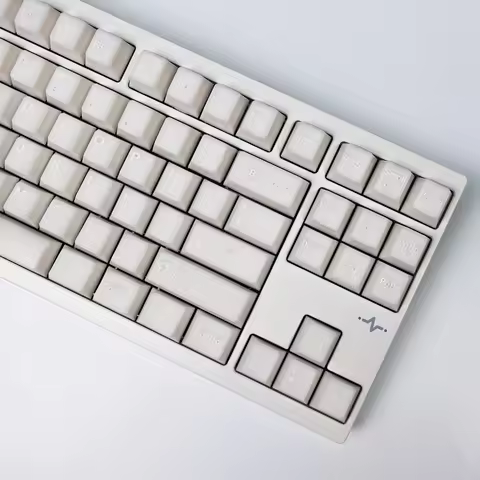 KBDiy White Jade Keycaps Cherry Profile PBT for Mechanical Game Keyboard Keycap Double Shot 174 Keys Custom for GMK67 GK61 Hi98