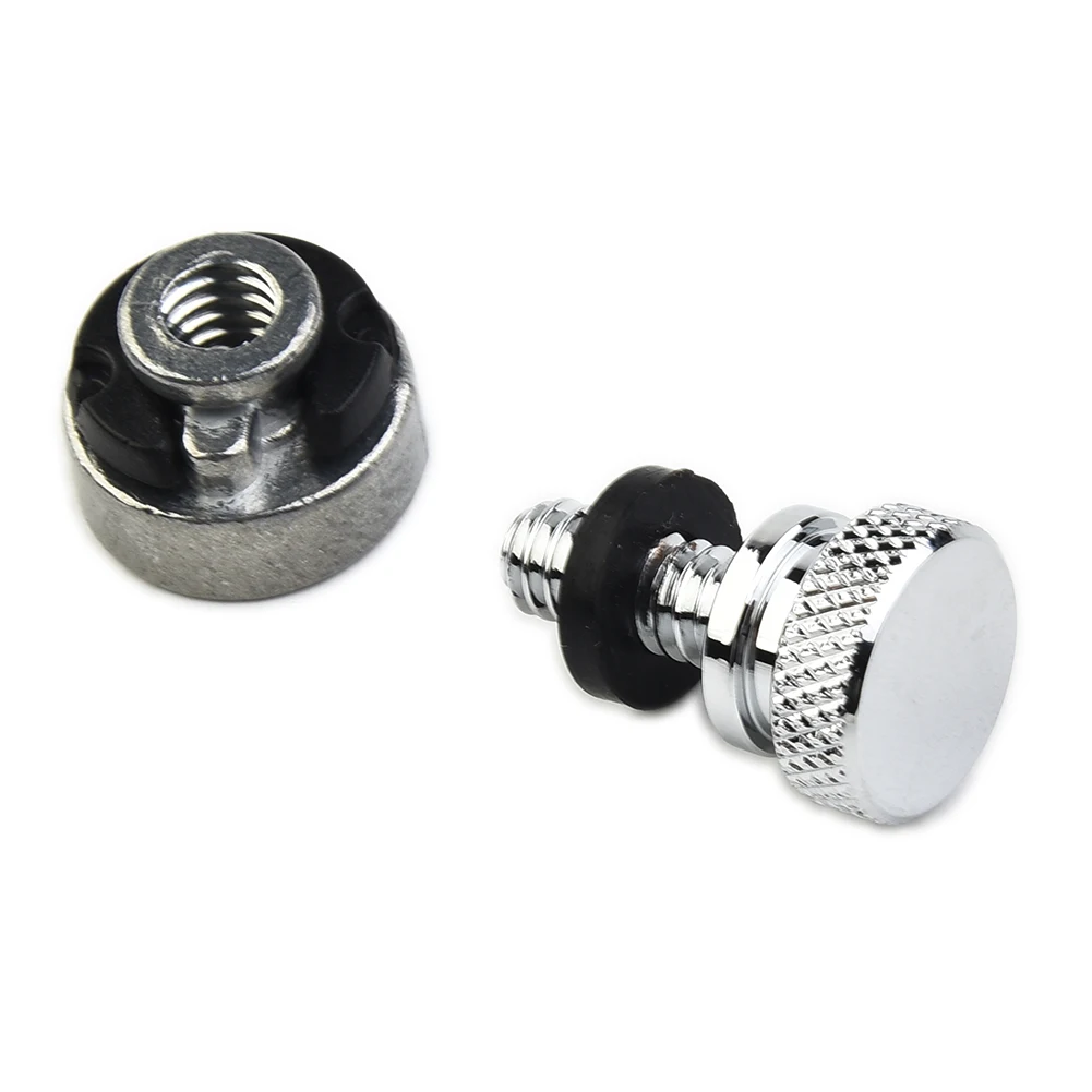 Rear Bolt Screw Mount Nut Kit for Touring and Street Glide Models Chrome Finish Easy Installation No Tools Required