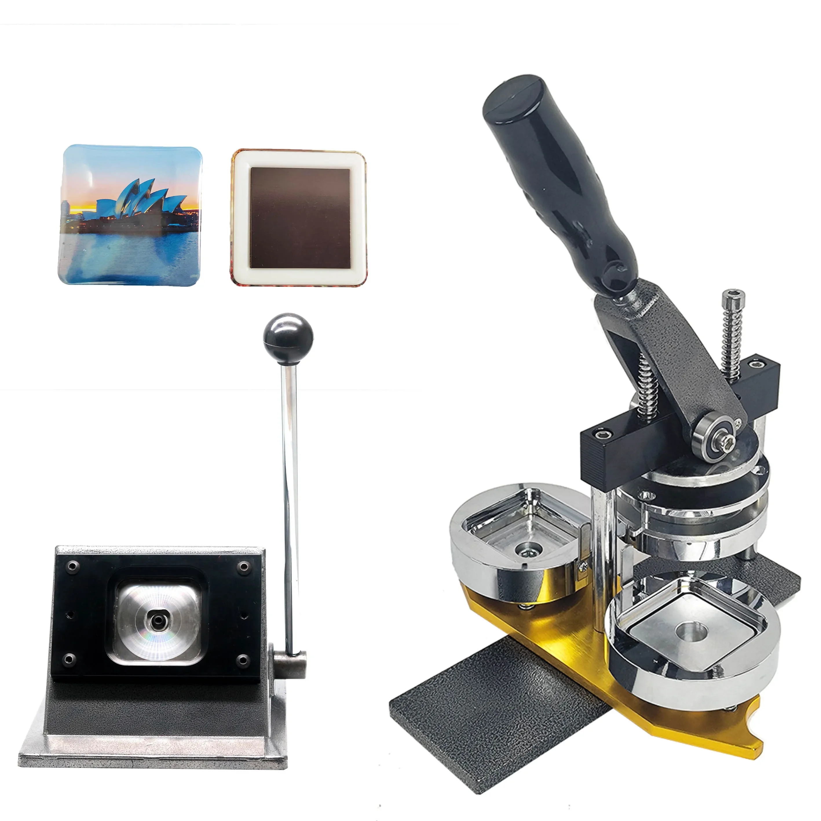 50*50mm 2*2 inch Square Fridge Magnet Making Machine Kit Including 500 set fridge magnet making materials