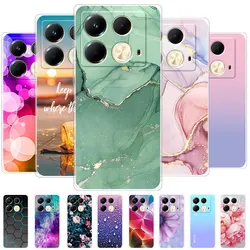 For Infinix Note 40 Pro 4G 5G Case Fashion Funda Clear Shockproof Soft Silicone Phone Case for Infinix Note 40 Pro+ Plus Coque