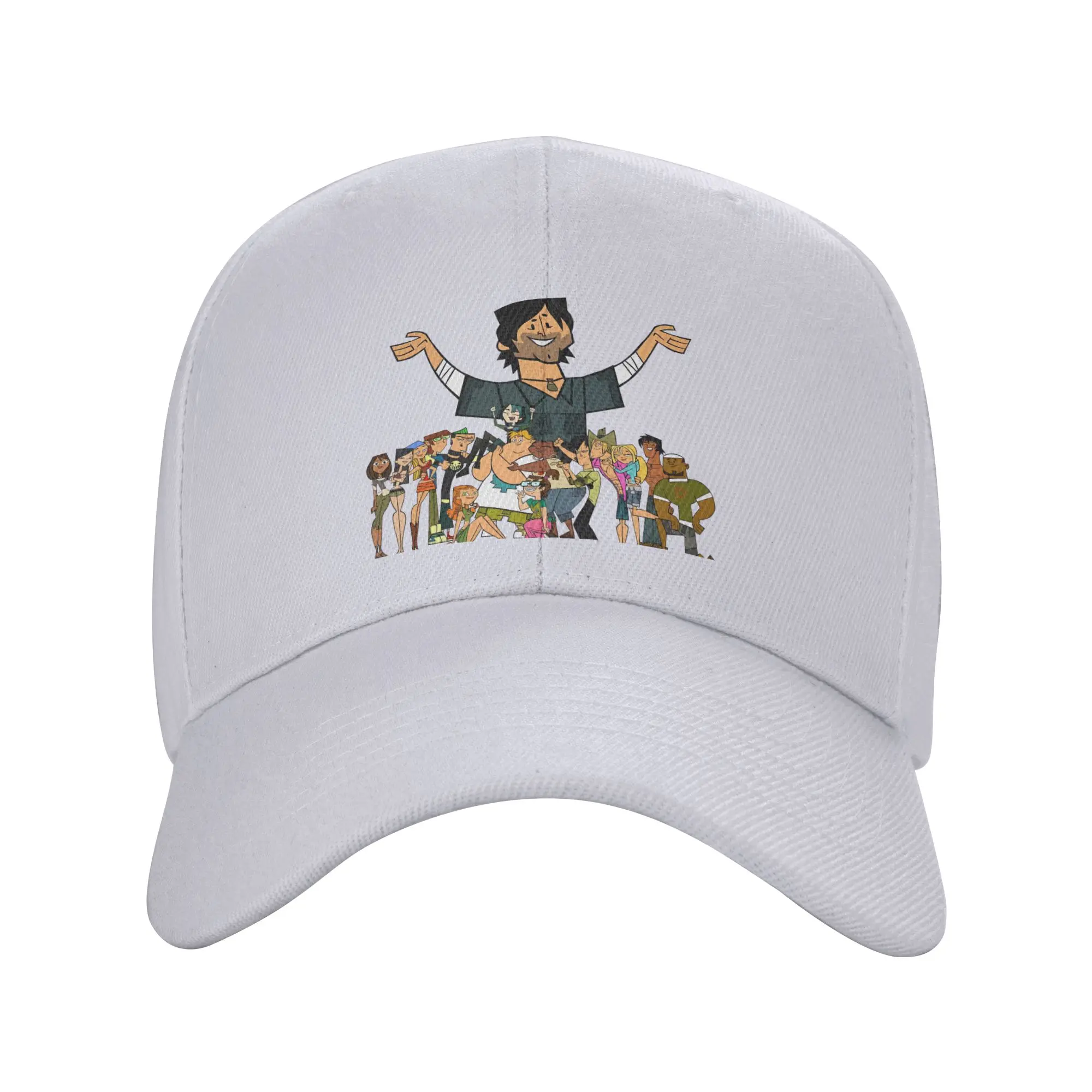 Fashion Total Drama Curved Brim Baseball Cap Collegiate Style Hat Men