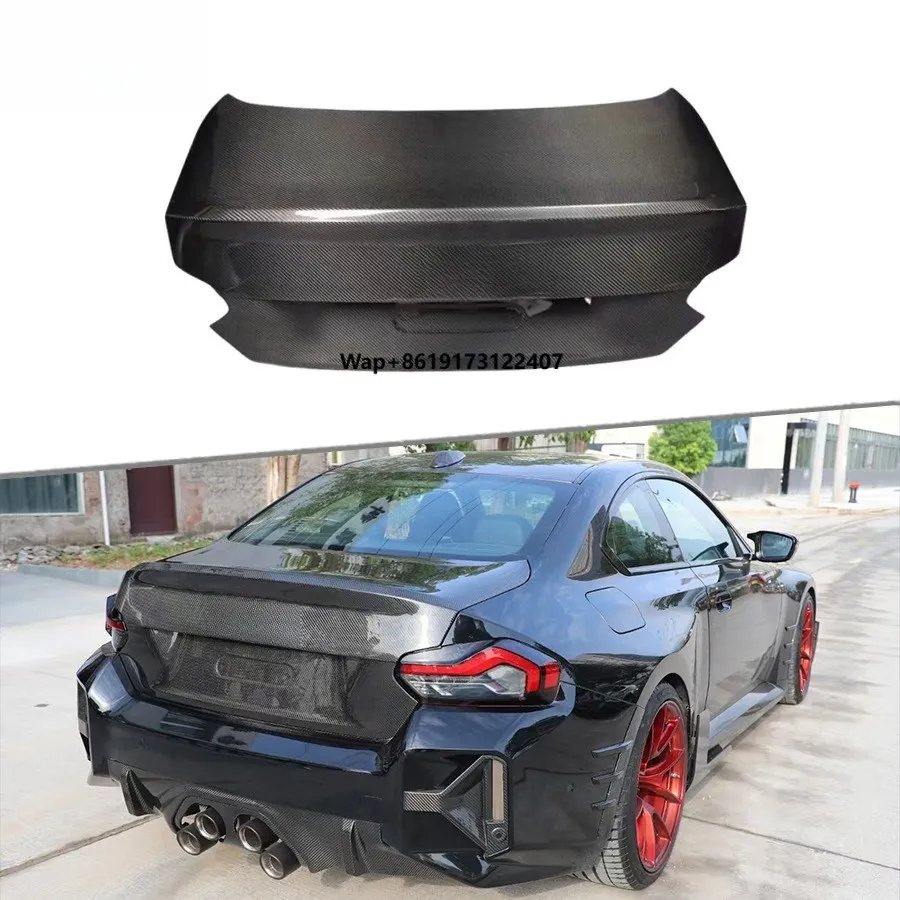 

Dry Carbon Fiber Rear Trunk Lid for 2 Series G42 G87 M2 2021-2024 Rear Trunk Boot Cover Replacement Car Accessories