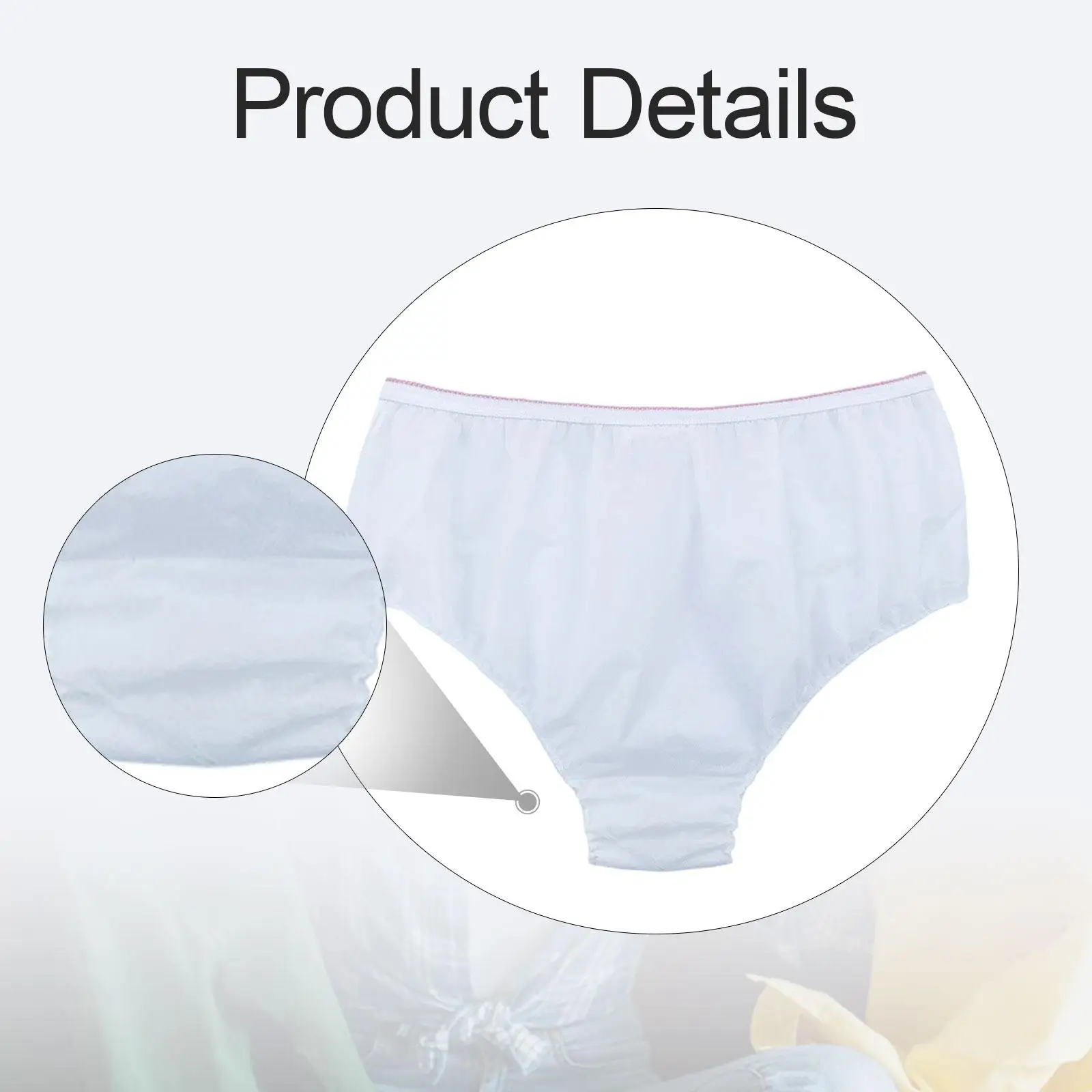 10Pcs Underwear Panties for Women Handy 24.41 inch-35.43 inch for Business Trip